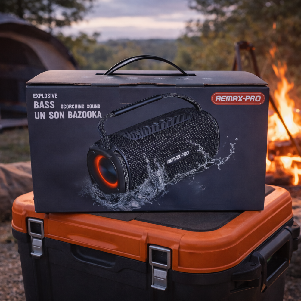 Boxa portabila, AEMAX-Pro, Wireless, Bass