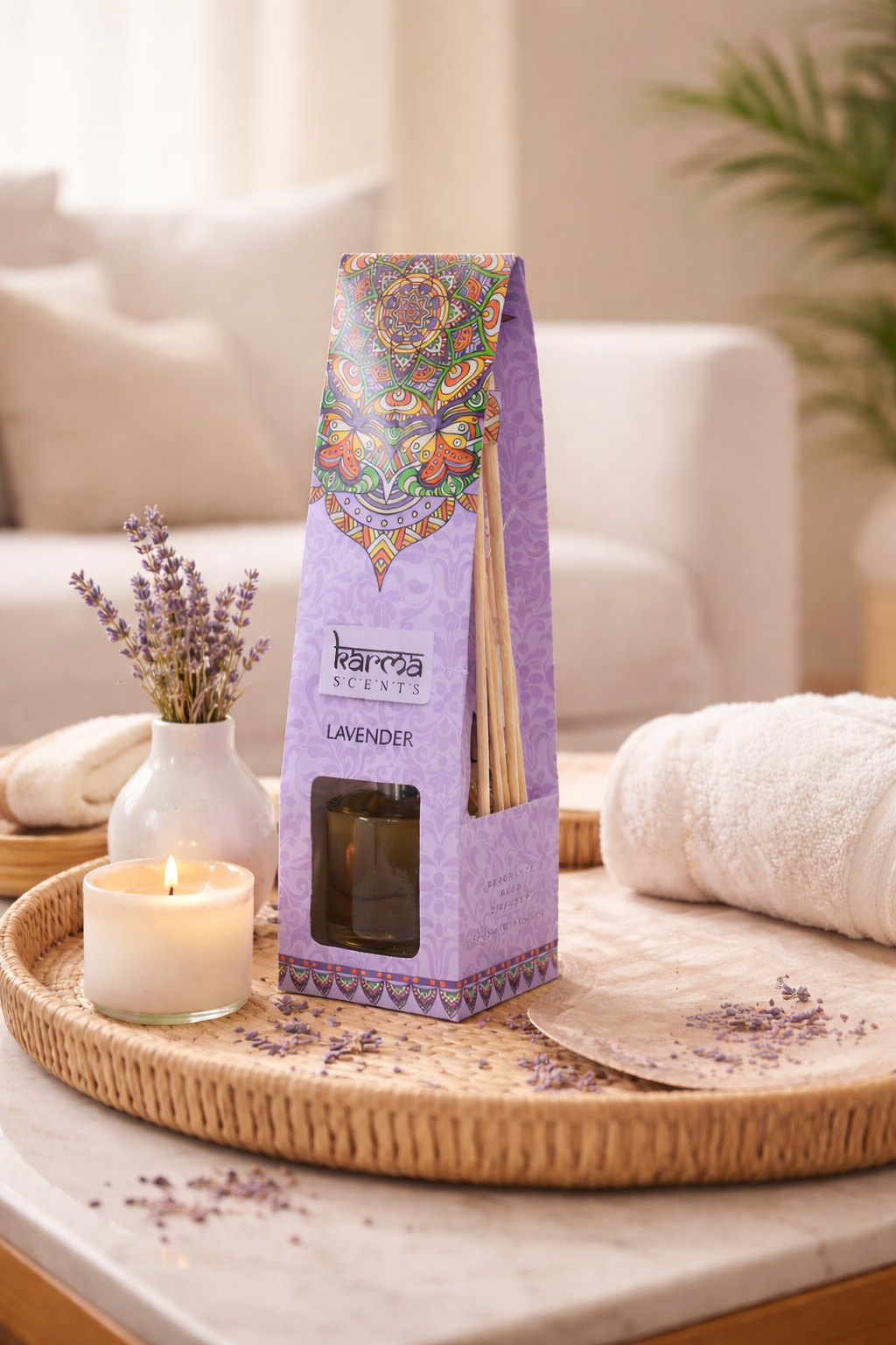 Odorizant cu Betisoare Aromaterapie 50 ml - Lavander, Karma Scents