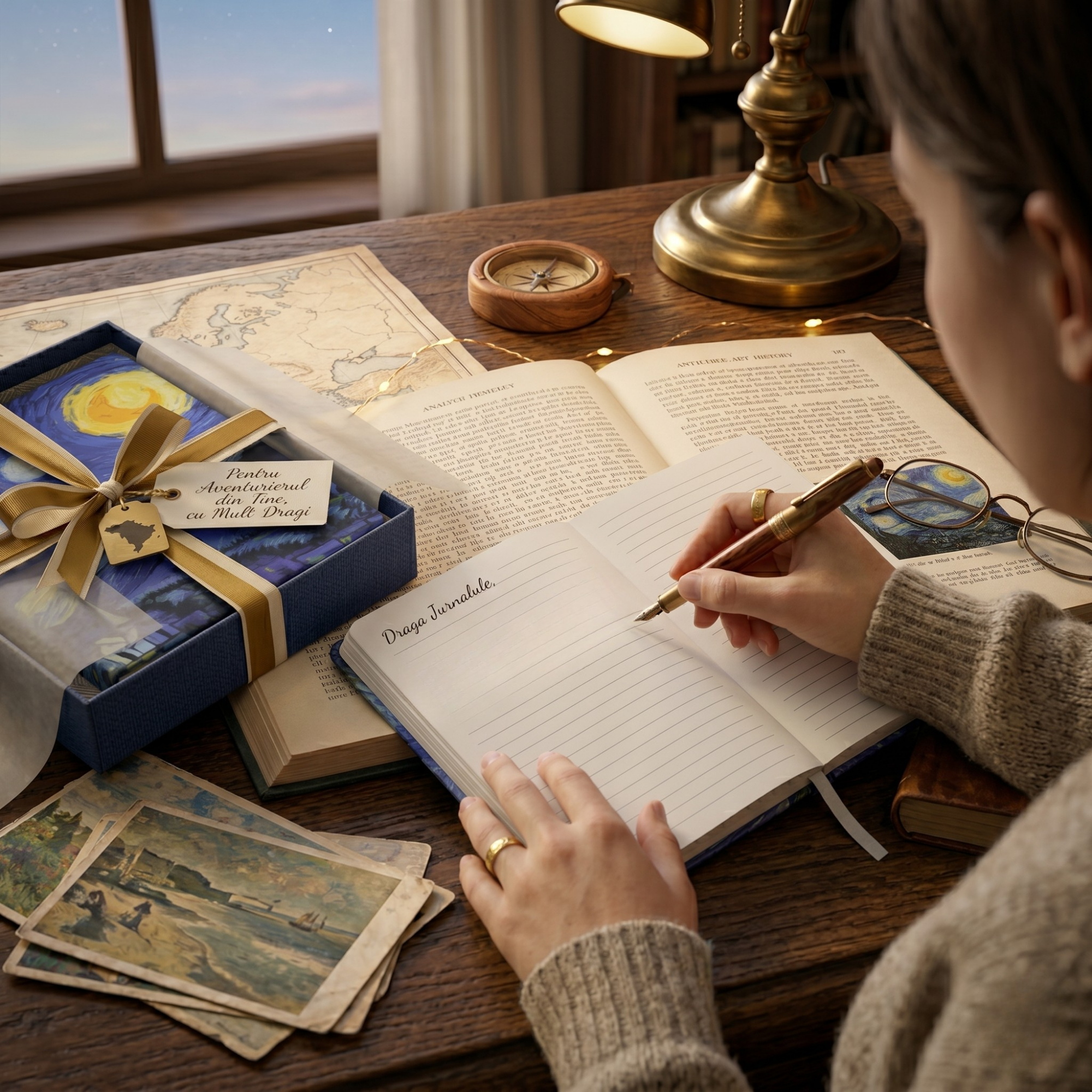 Agenda Nedatata Vincent Van Gogh Starry Night - Inveleste-ti Zilele in Magia lui Van Gogh