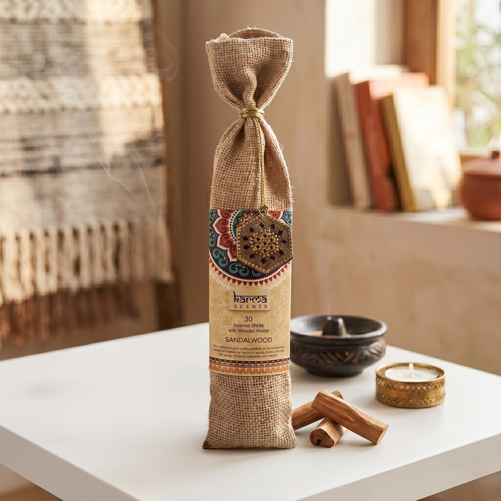 30 Betisoare Parfumate Aromaterapie - Sandalwood, Karma Scents