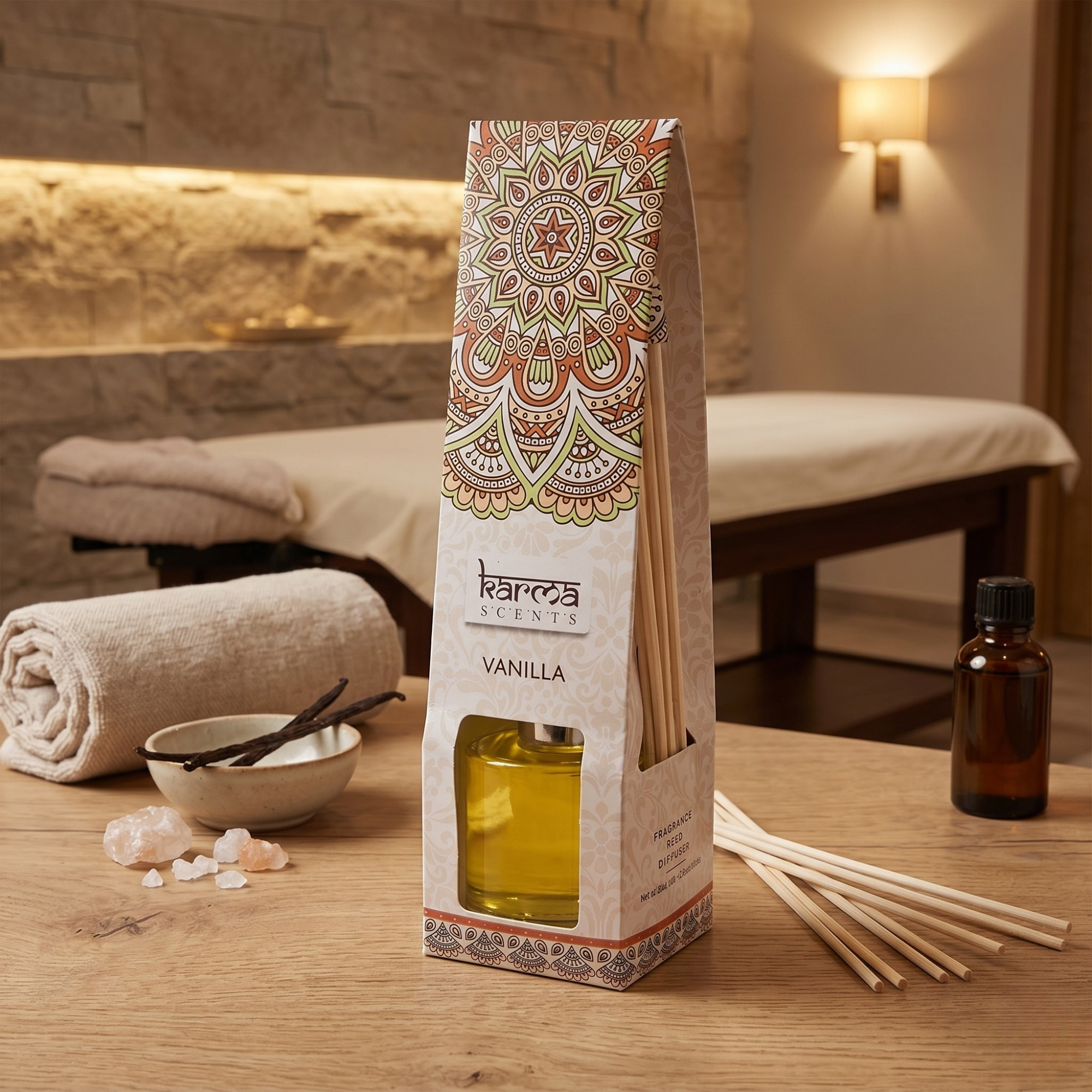 Odorizant cu Betisoare Aromaterapie 50 ml - Vanilla, Karma Scents