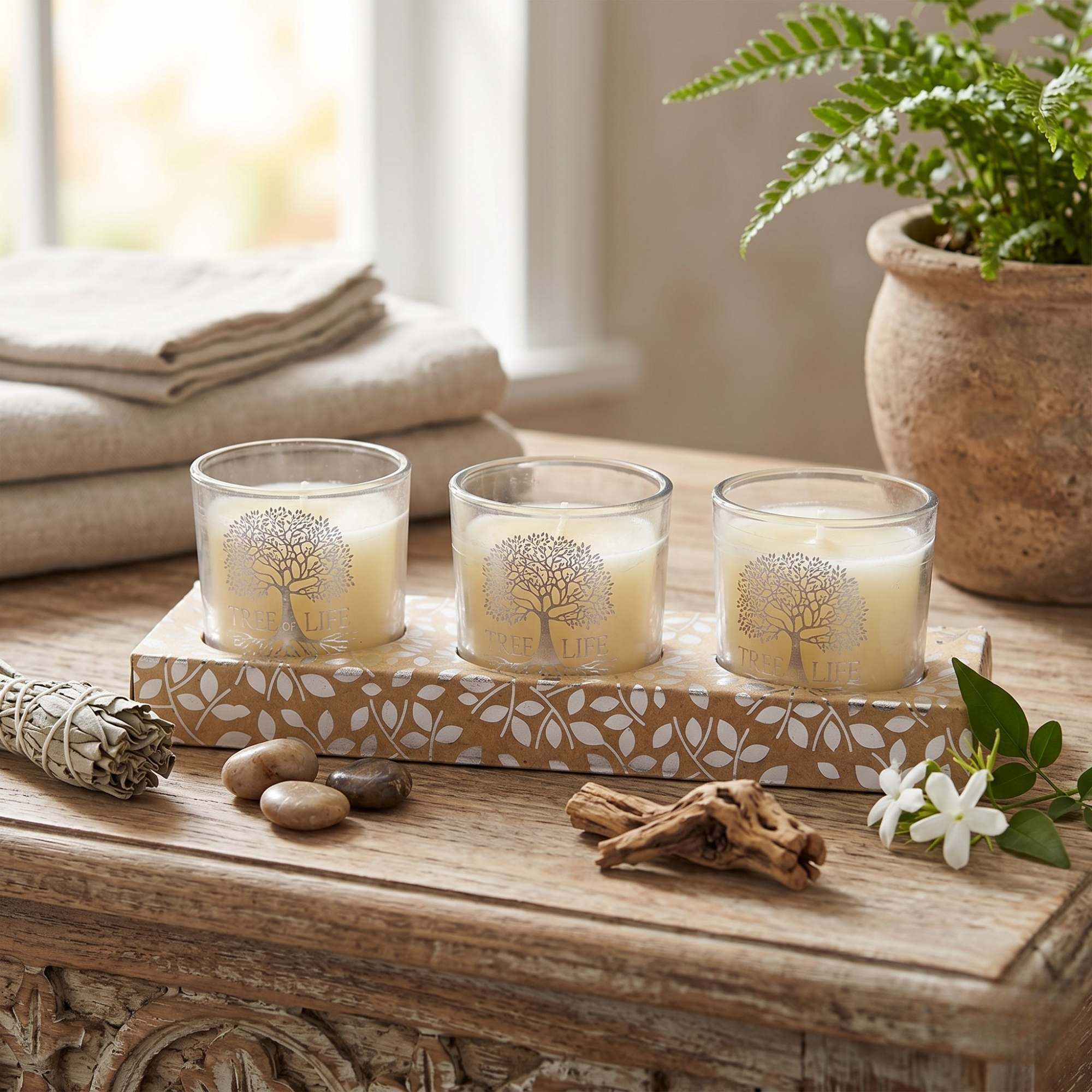 Set 3 Lumanari Parfumate, Diverse arome - Tree Of Life