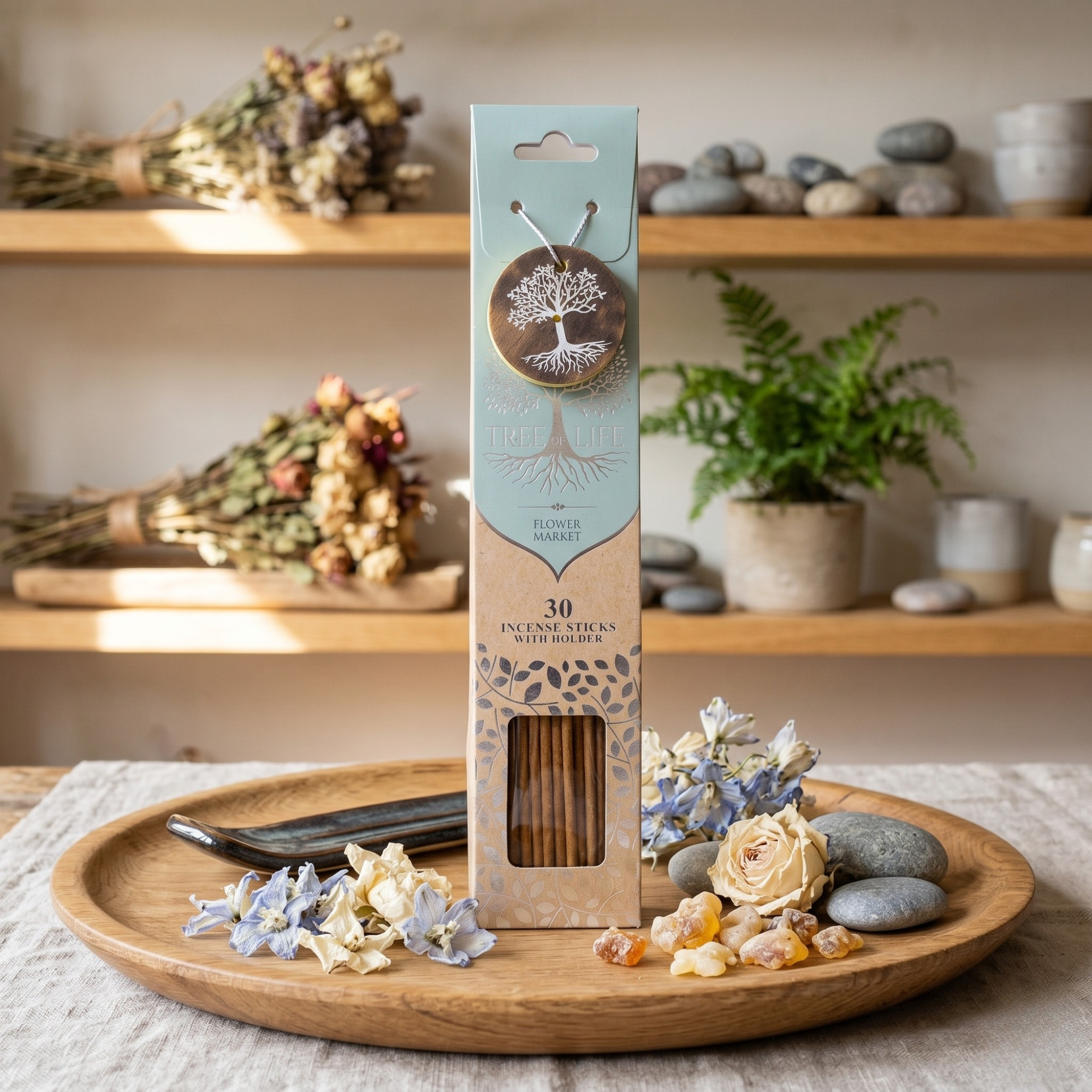 Betisoare Parfumate cu Suport, 30buc, Flower Market - Tree Of Life