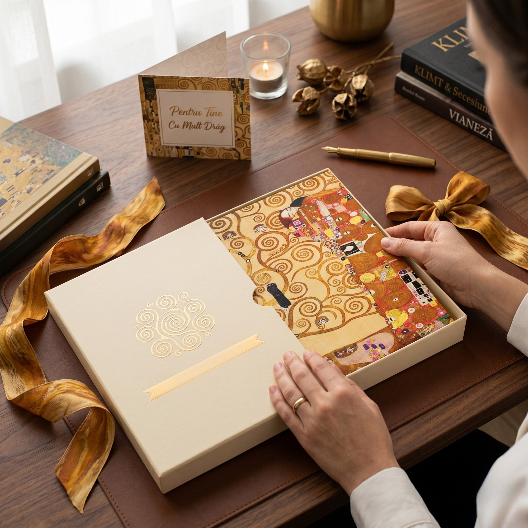 Agenda Gustav Klimt, format A5, Imprimeu Imbratisarea