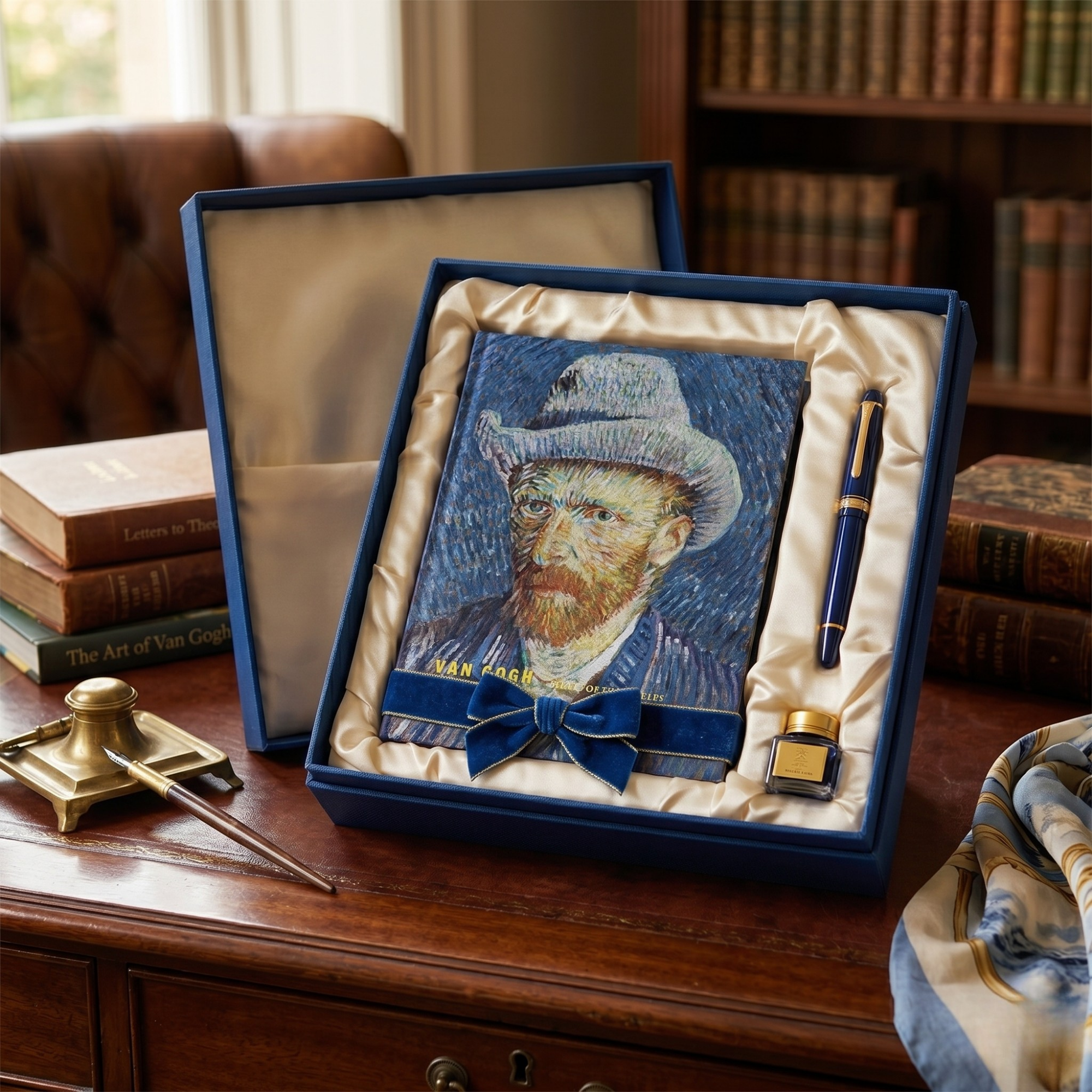 Agenda Van Gogh, Imprimeu Self-Portrait with Grey Hat, Design Artistic