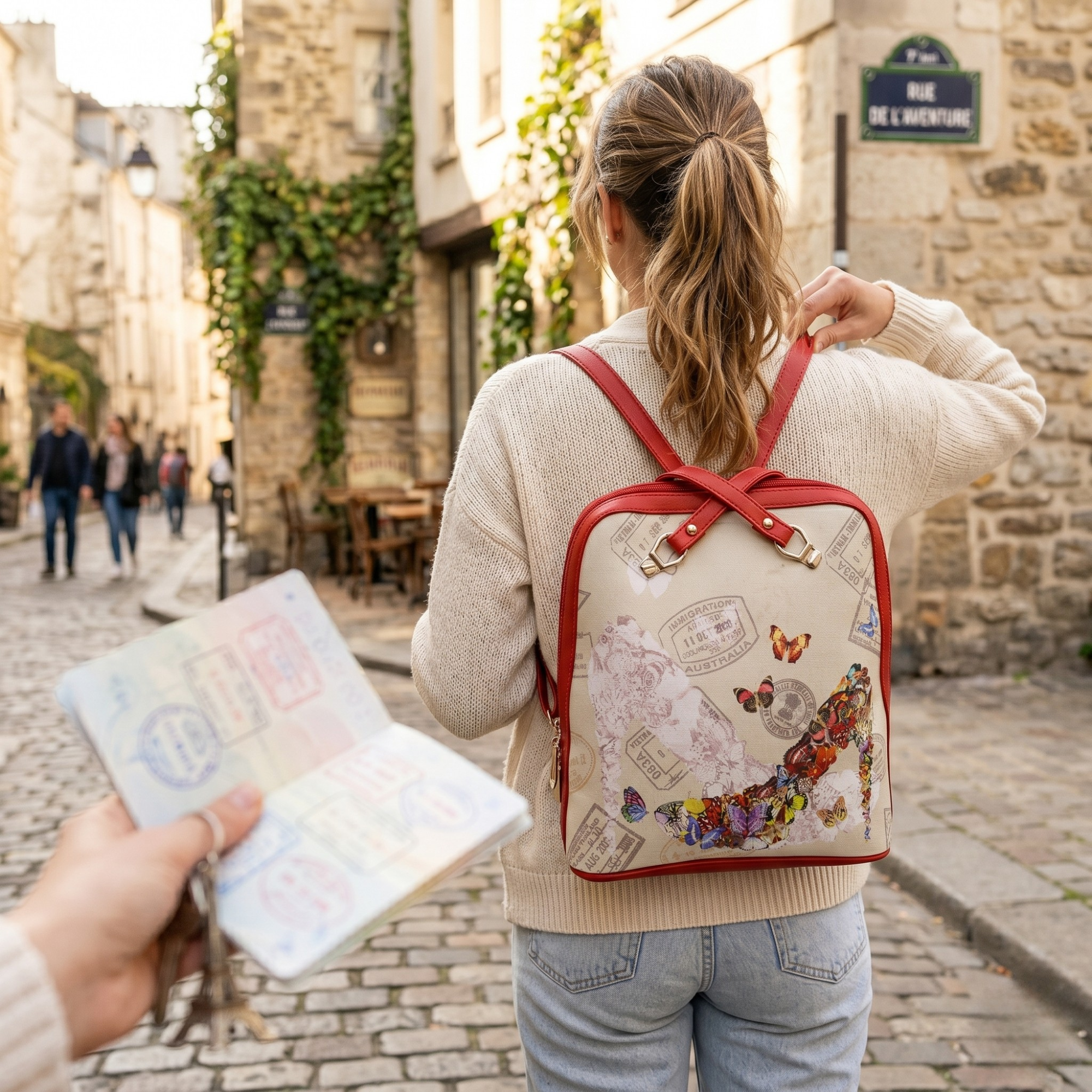 Geanta Dama de Umar/Rucsac din Piele Ecologica cu Material Textil, Diverse Modele
