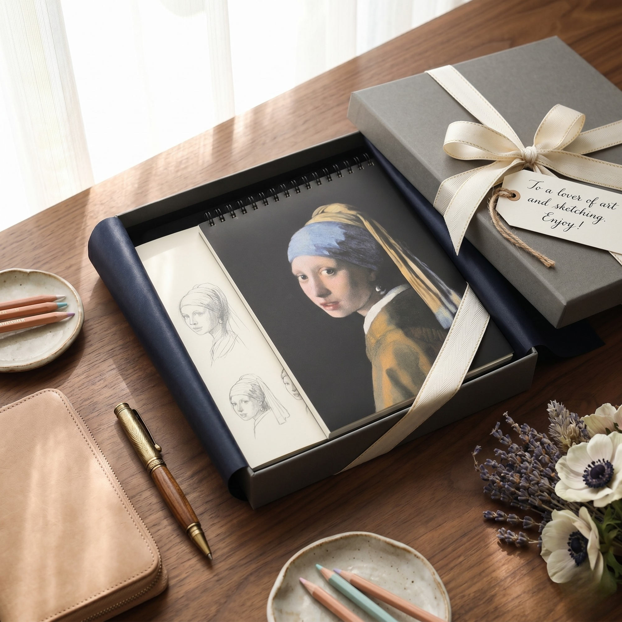 Carte de Schite, Johannes Vermeer, Imprimeu Fata cu cercel de perla