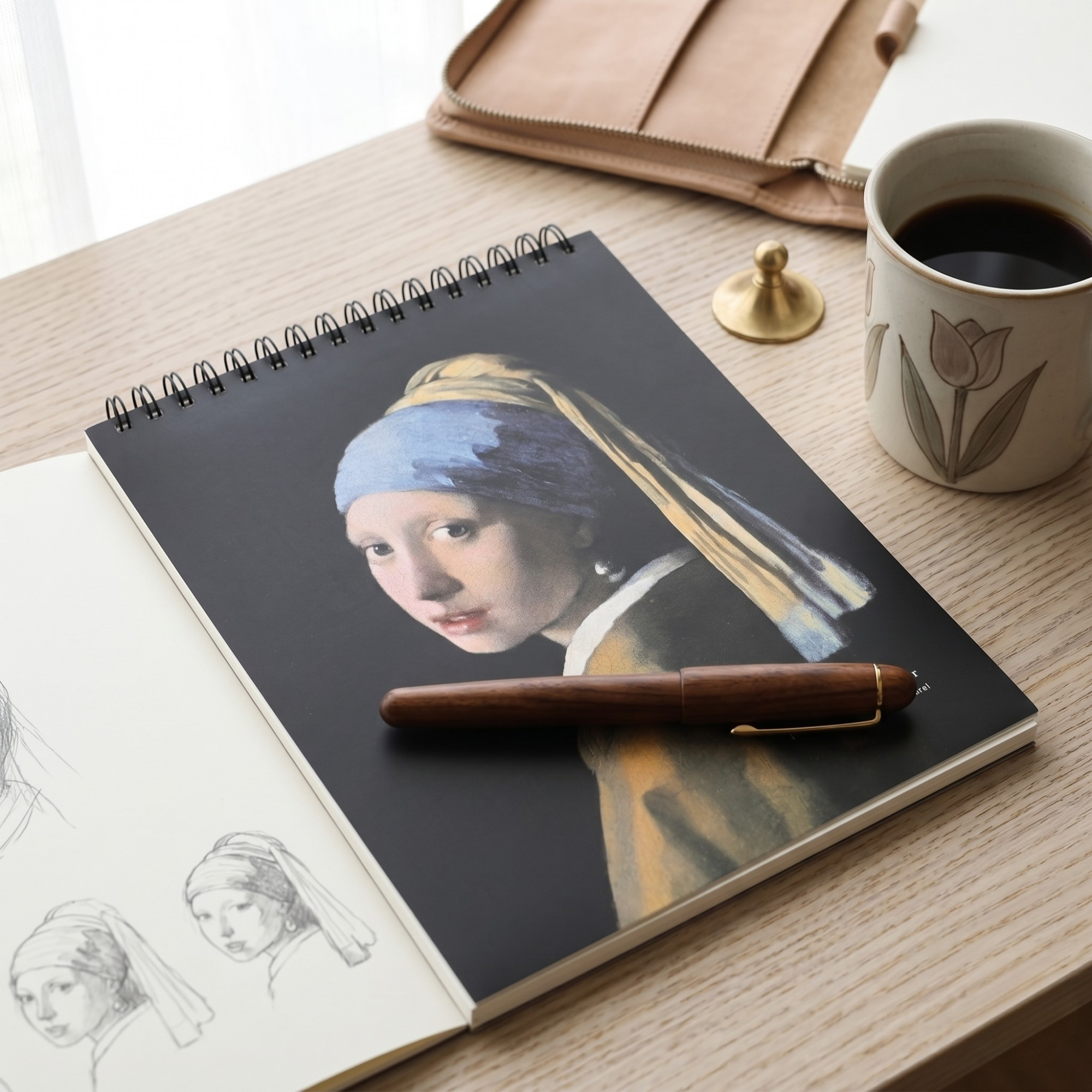 Carte de Schite, Johannes Vermeer, Imprimeu Fata cu cercel de perla