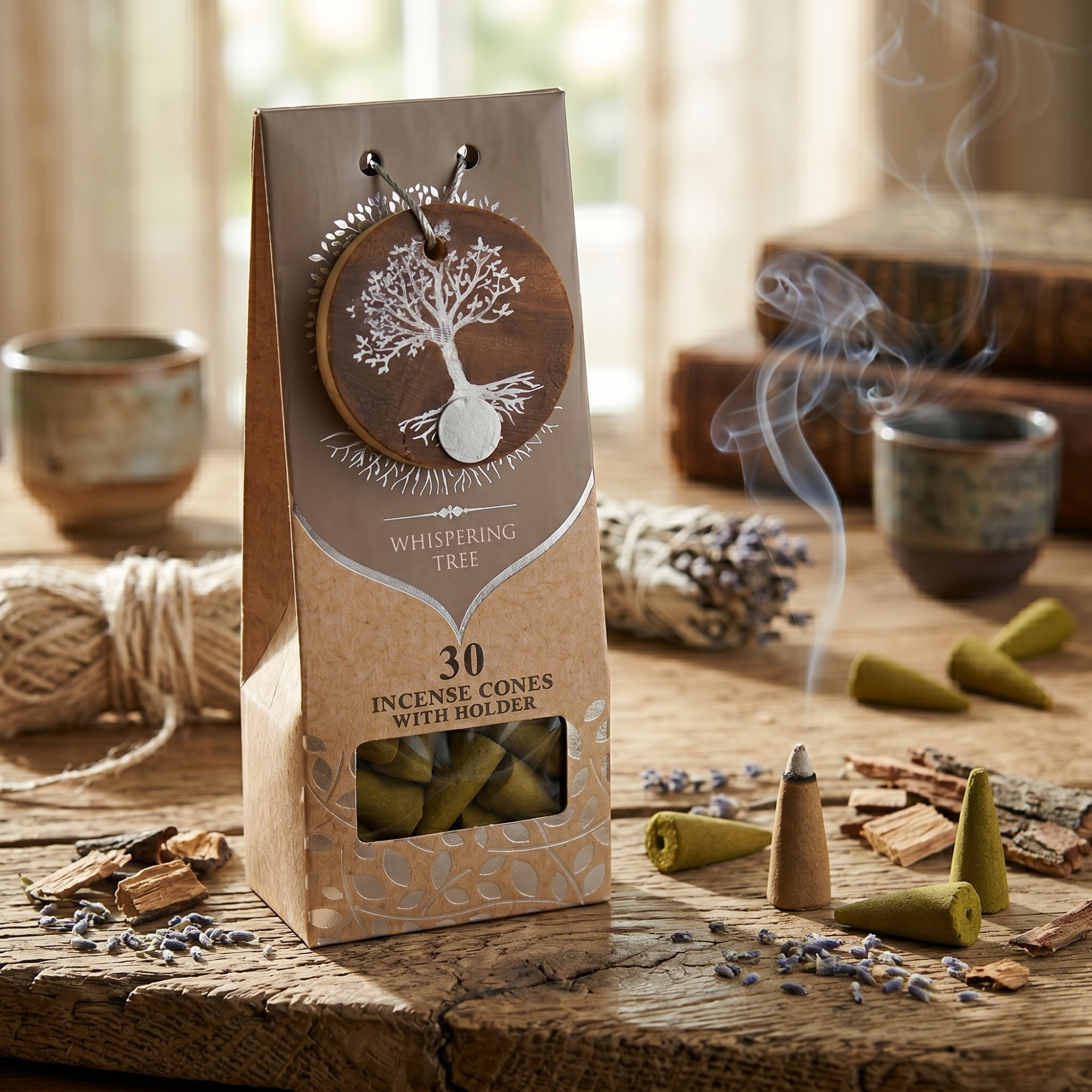 Conuri Parfumate cu Suport, Whispering Tree- Tree Of Life