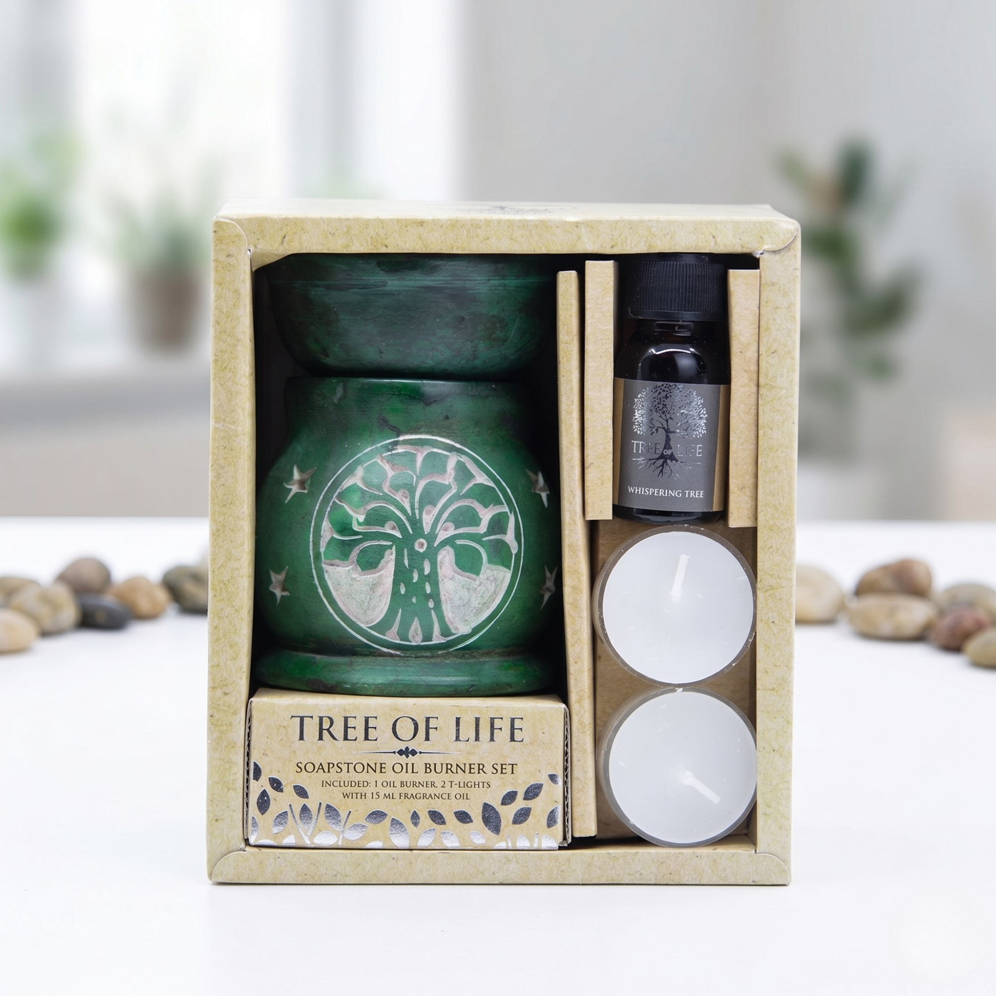 Set Aromaterapie cu Ulei si Difuzor, Whispering Tree - Tree Of Life