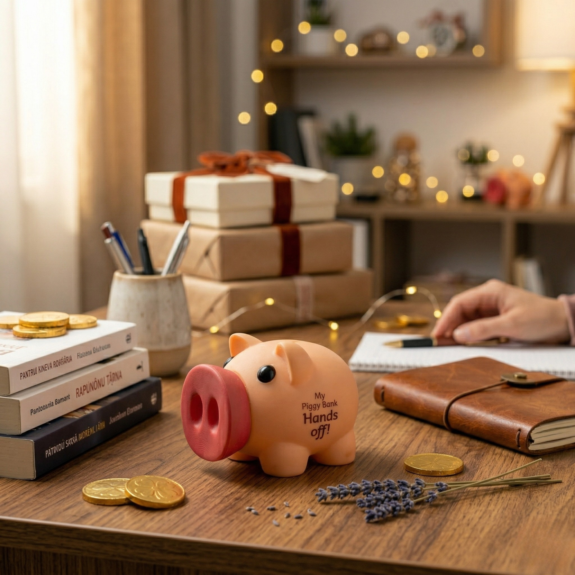 Pusculita Plastic "My Piggy Bank - Hands Off!"