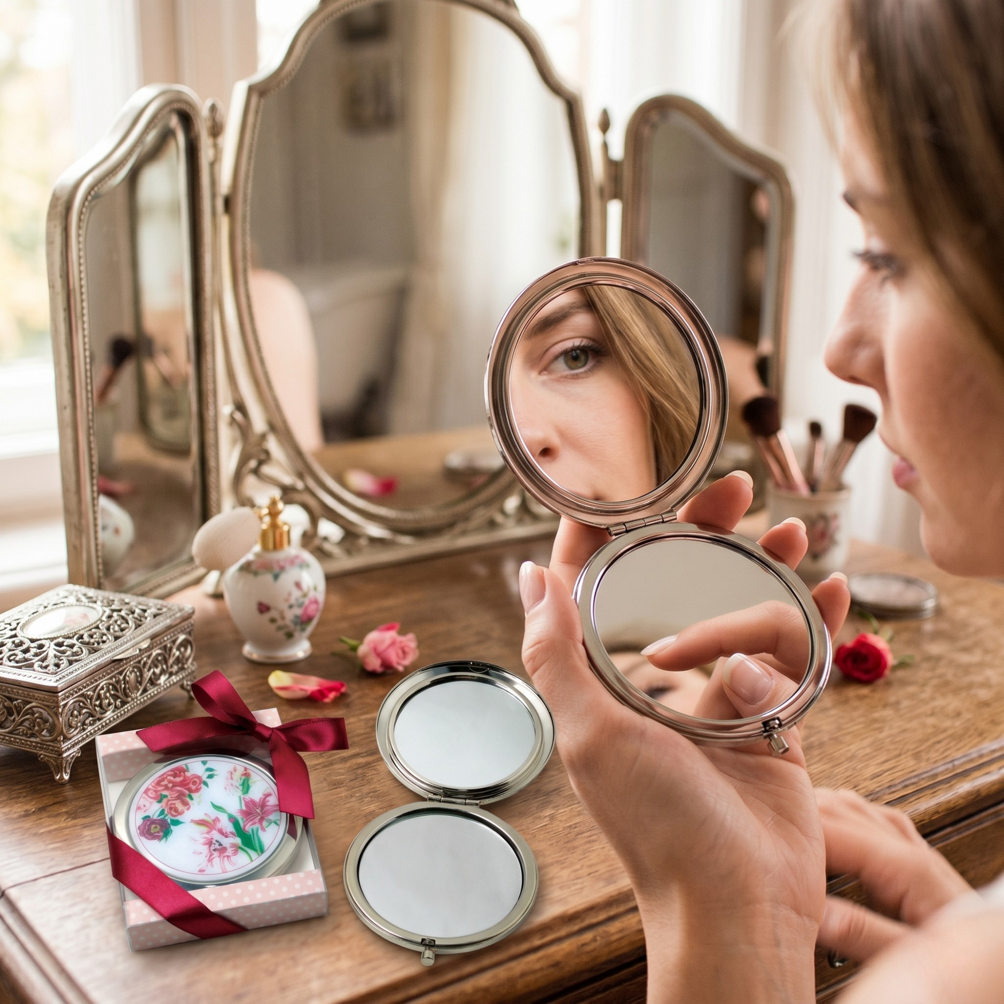 Oglinda Cosmetica, model Magic Roses
