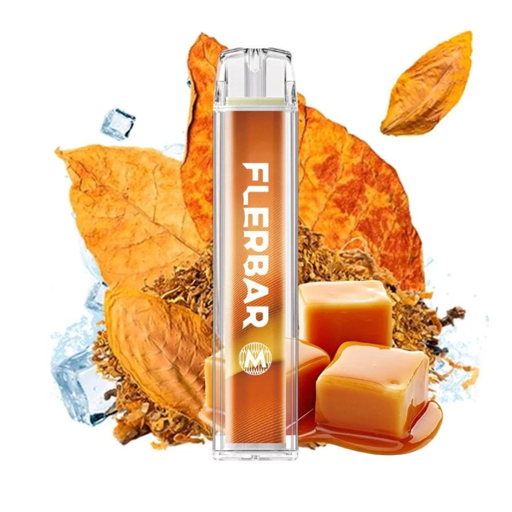 Flerbar M 600 - Caramel Tobacco, 600 puffs, 2% Nicotina