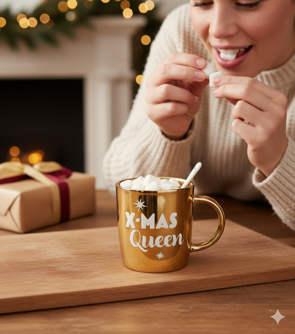 Set Cadou X-MAS Queen – Elegant si Festiv, Auriu