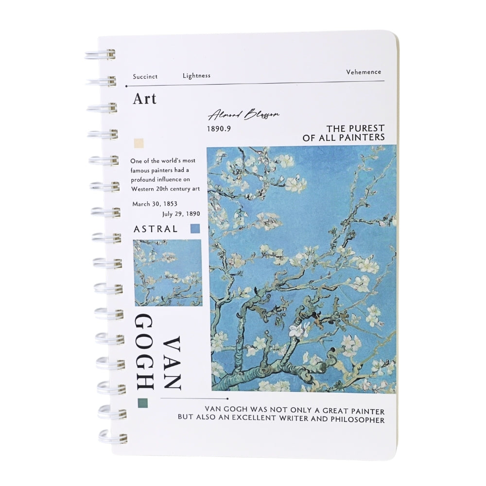 Agenda Van Gogh Mijlocie, format A5, Imprimeu Almond Blossom