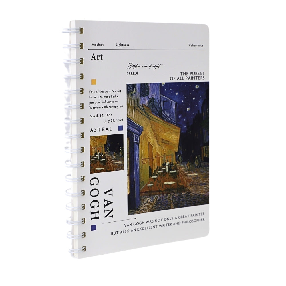 Agenda Van Gogh Mijlocie, format A5, Imprimeu Cafe Terrace at Night