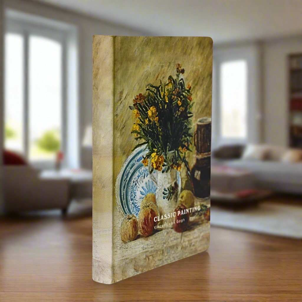 Agenda Van Gogh Mijlocie, format A5, Imprimeu Still Life with Earthenware and Bottles