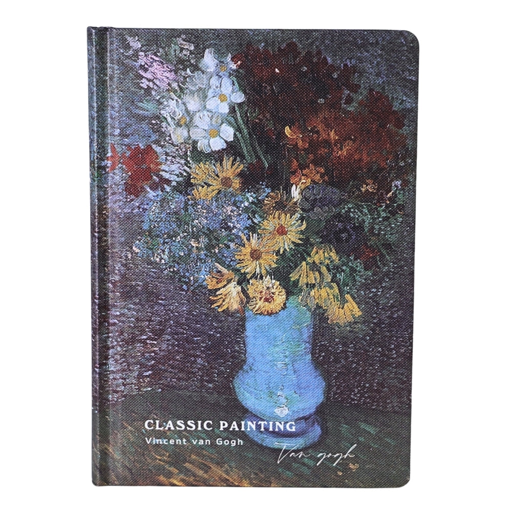 Agenda Van Gogh Mijlocie, format A5, Imprimeu Vase with Daisies and Poppies