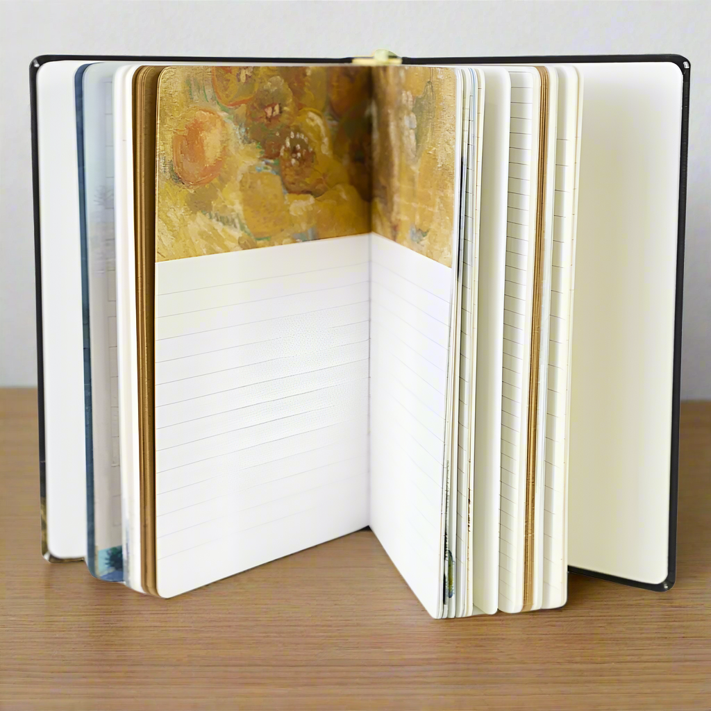 Agenda Van Gogh Mijlocie, format A5, Imprimeu Vase with Carnations