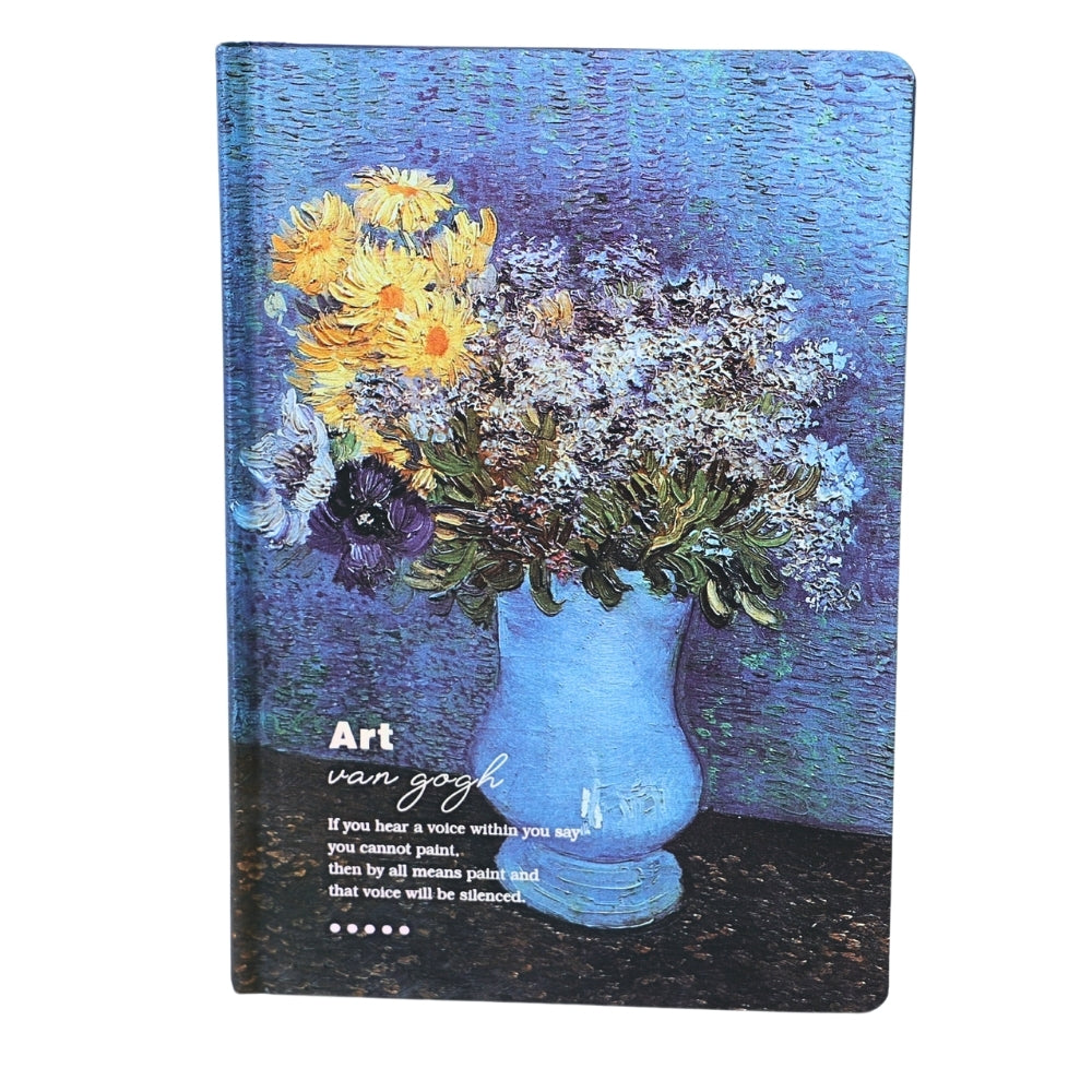 Agenda Van Gogh Mijlocie, Imprimeu Still Life: Vase with Cornflowers and Carnations