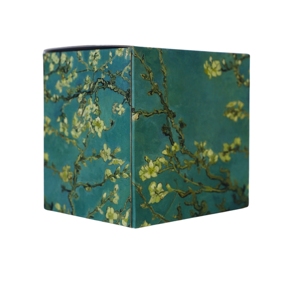 Cana din Portelan Van Gogh, in Cutie Verde, cu imprimeu Almond Blossom