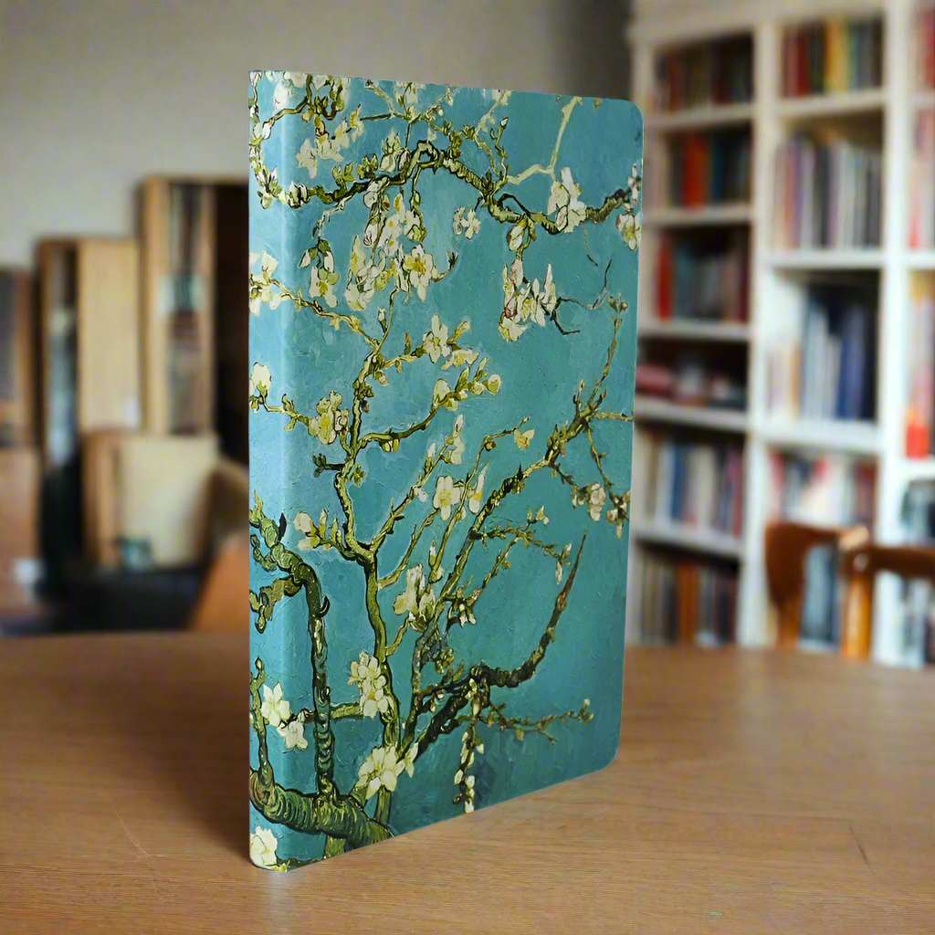 Agenda Mijlocie, format A5, Imprimeu Almond Blossom