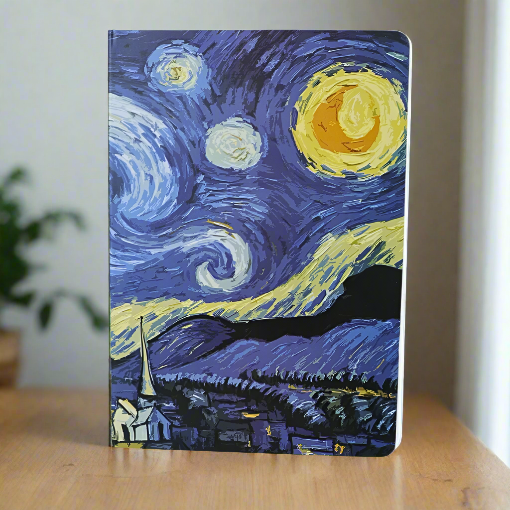 Agenda Mare, format B5, Imprimeu Starry Night