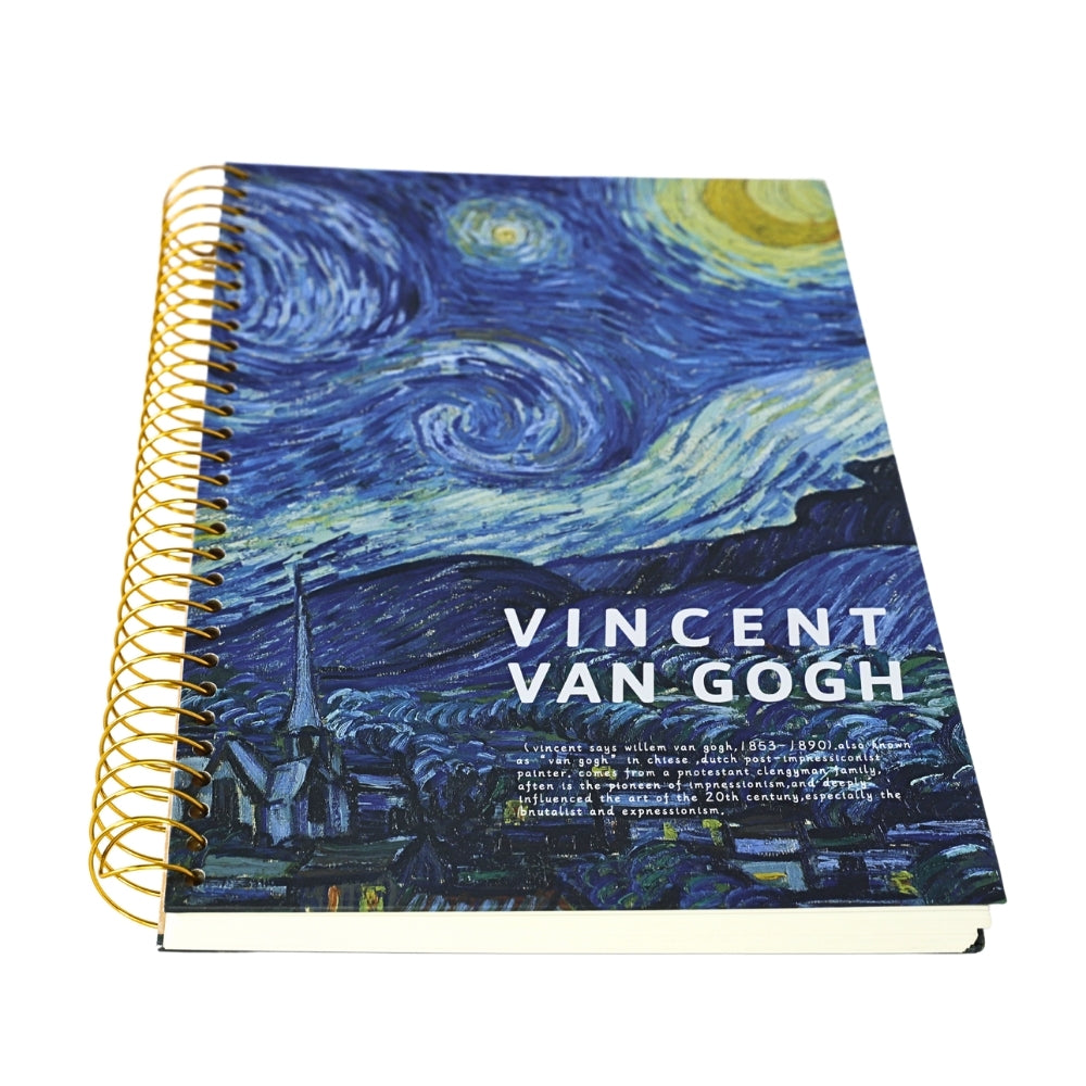 Agenda cu Spirala, Vincent van Gogh, Design Noaptea Instelata