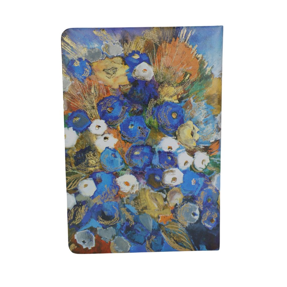 Agenda Mare, format B5, Imprimeu Flori Blue