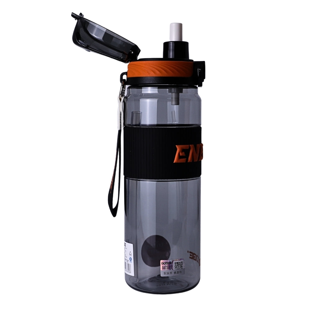 Sticla de Apa Sport, 700 ml, Mesaj Energy, Negru si Portocaliu