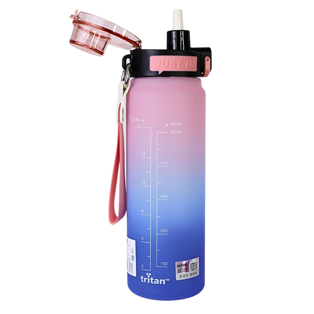 Sticla Reutilizabila, 680 ml, Gradient Roz-Albastru