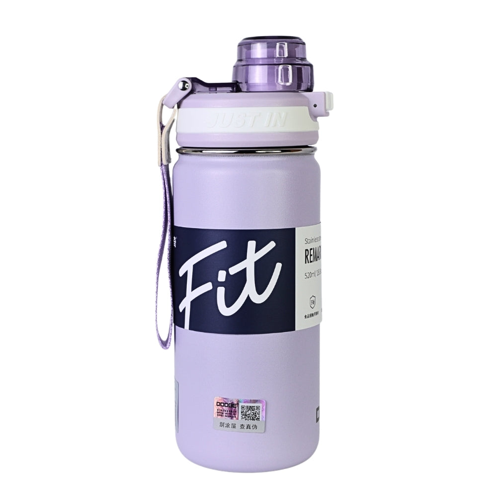 Sticla de Apa, 520 ml, Mesaj FIT, Violet