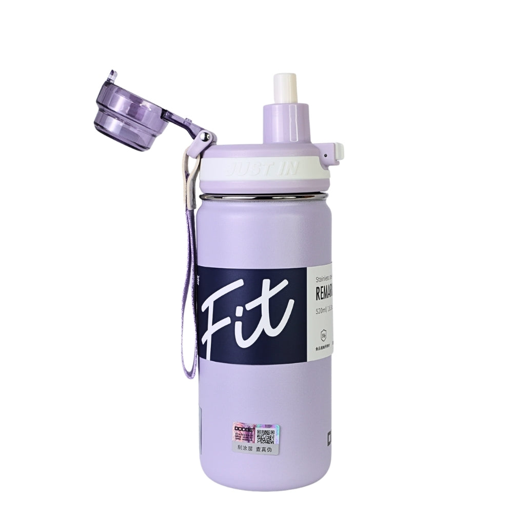 Sticla de Apa, 520 ml, Mesaj FIT, Violet