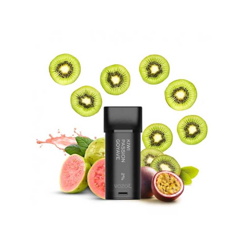 Set 2 cartuse Vozol Switch 600 - Kiwi, fructul pasiunii si guava