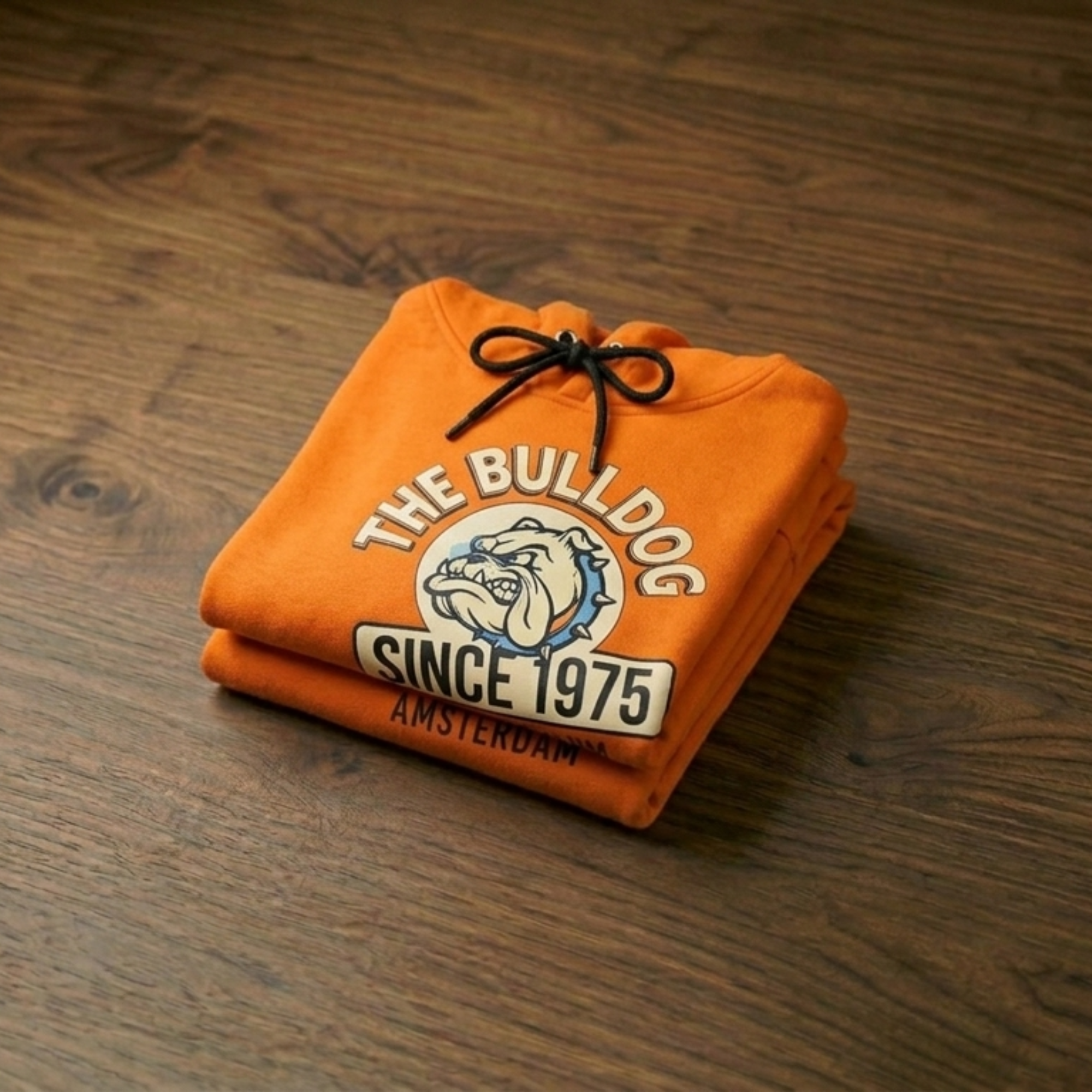 Hanorac The Bulldog Amsterdam, Marimea M - Arancio Fluo Since 1975