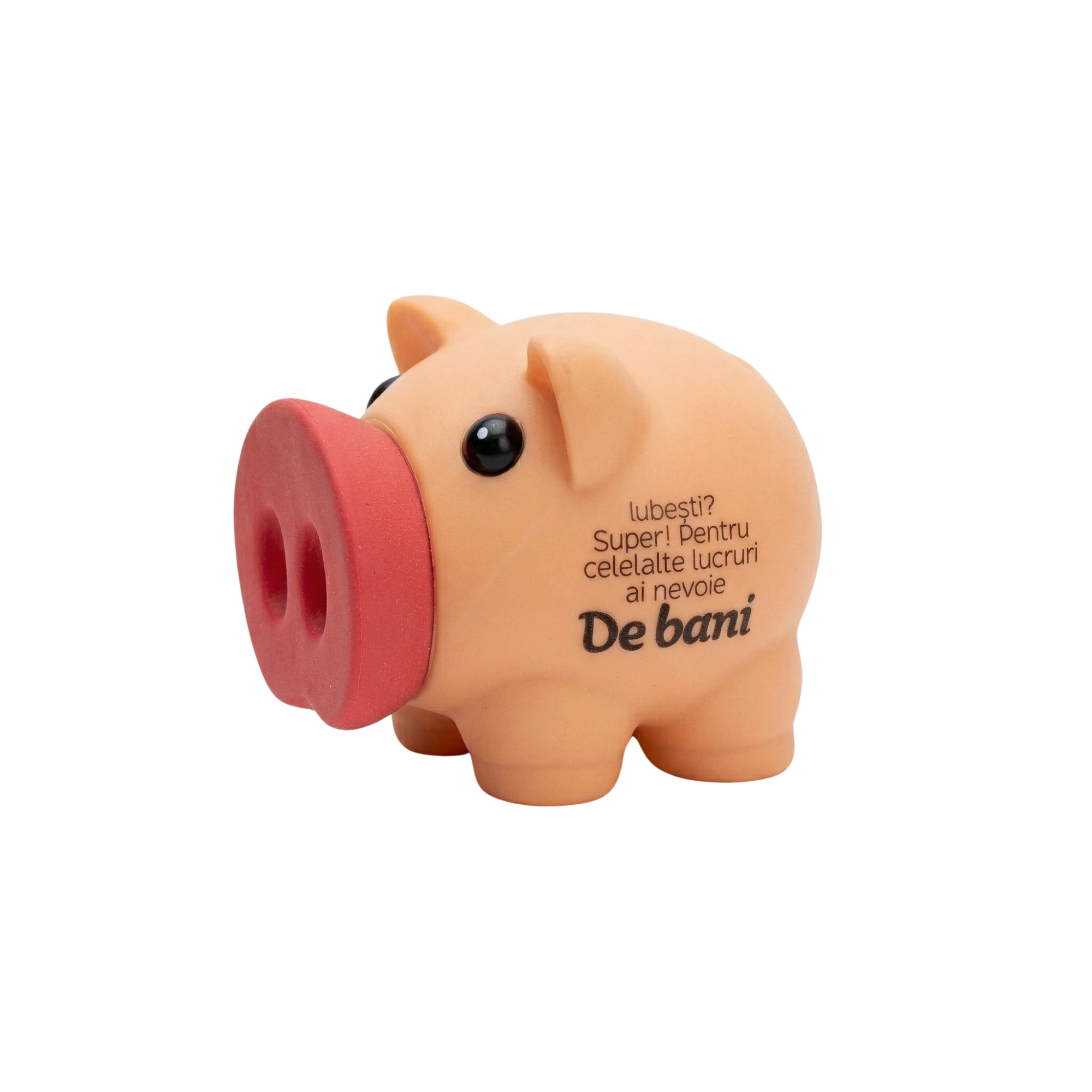 Pusculita Plastic "Iubesti? Super! Pentru Celelalte Lucruri Ai Nevoie De Bani :)"