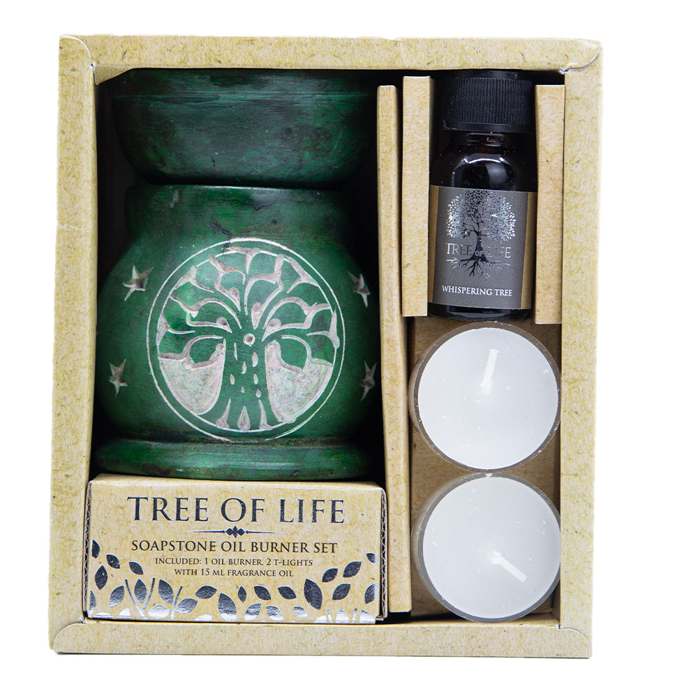 Set Aromaterapie cu Ulei si Difuzor, Whispering Tree - Tree Of Life