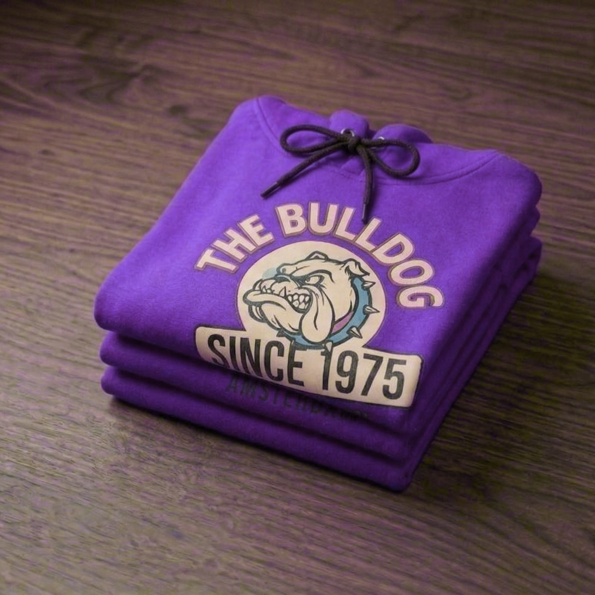 Hanorac The Bulldog Amsterdam, Marime M - Viola Since 1975