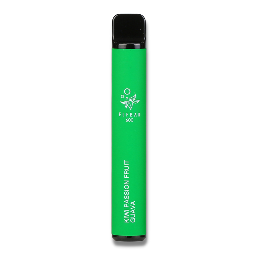 Elf Bar Vape Kiwi Passion Guava, 2% Nicotina, 600 Pufuri