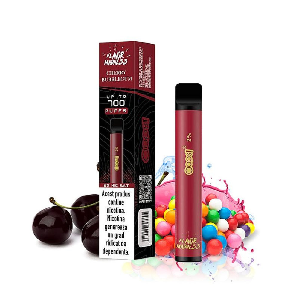 Puff Bar Oops! 700 - Cherry Bubblegum