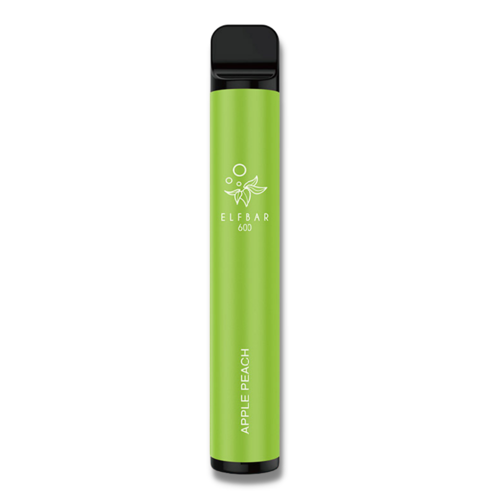 Elf Bar Vape Apple Peach, 2% Nicotina, 600 Pufuri