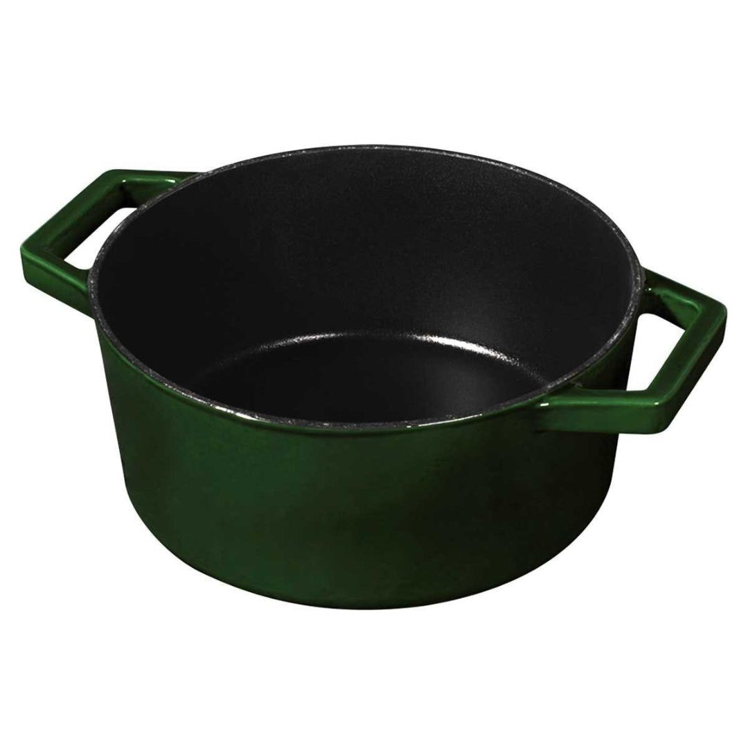 Cratita cu capac din fonta emailata 24 cm, Emerald Metallic Line Berlinger Haus