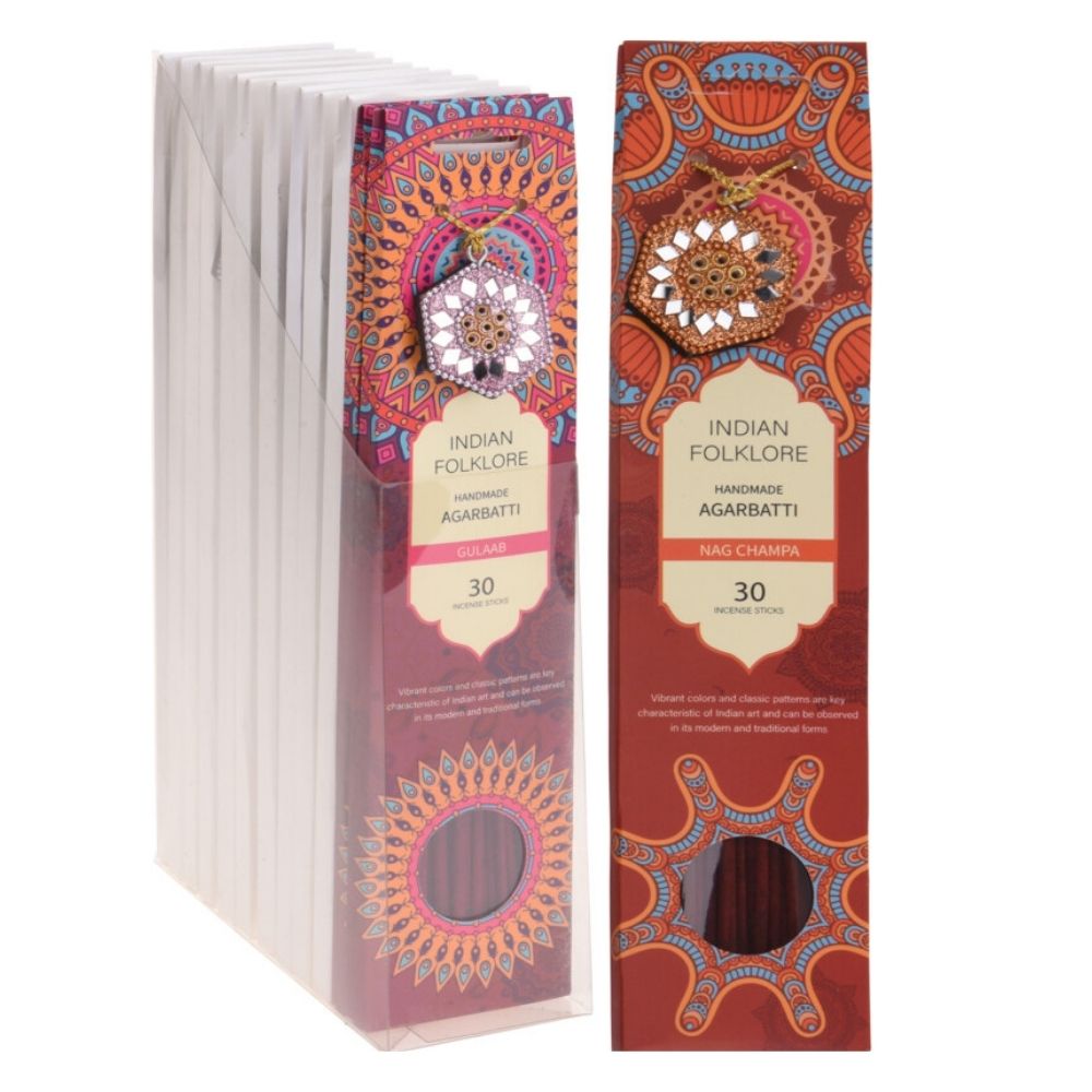 Betisoare Parfumate Indian Folklore, 30 Buc, Nag Champa