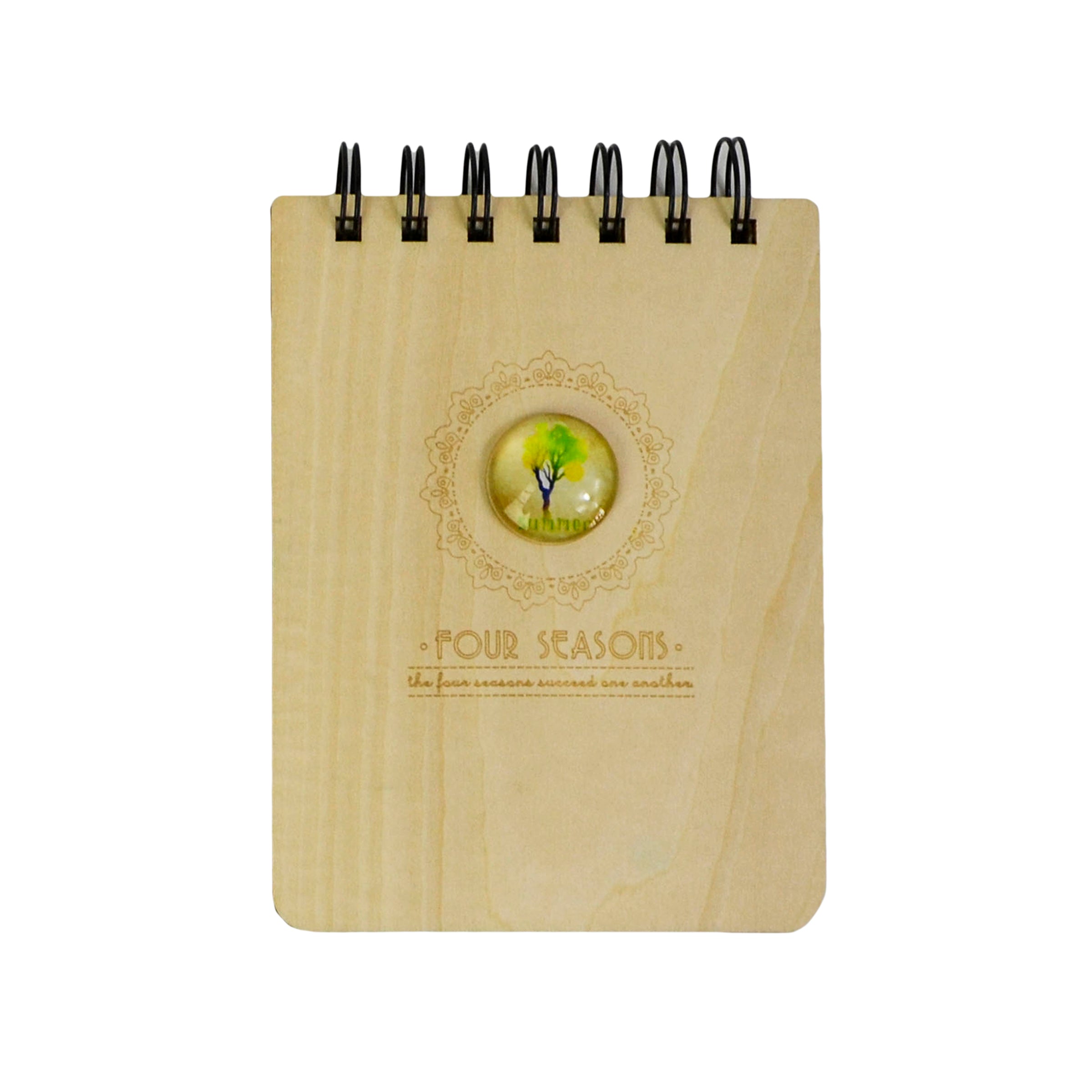 Notebook agenda lemn cu Arc Four Seasons