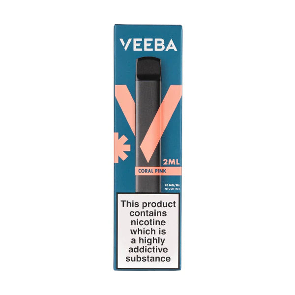 VEEBA VAPE - CORAL PINK, 500 pufuri